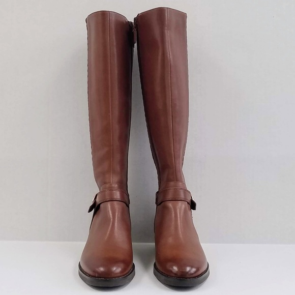 Cole Haan Brown Leather Leela Grand OS Knee-High Riding Boots Size 5 - Picture 3 of 9